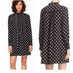 Kate Spade New York Silk Ditzy Swing Dress Black